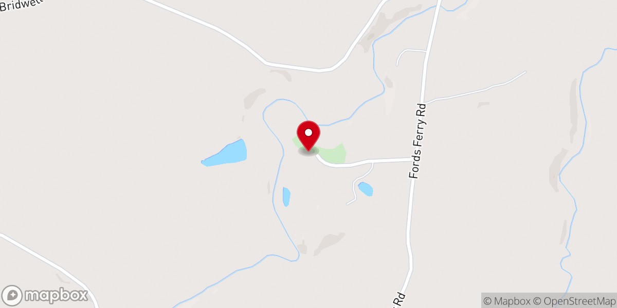 Map showing location of Crooked Creek Church