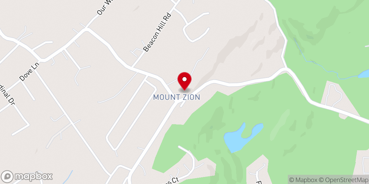 Map showing location of Holy Trinity Church