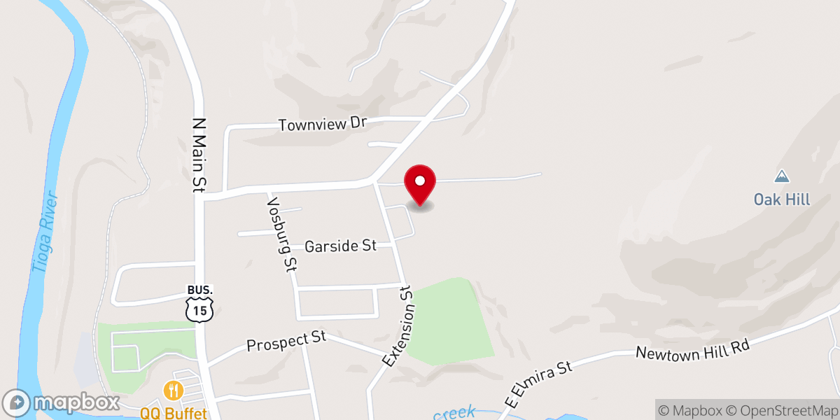 Map showing location of Church of the New Covenant
