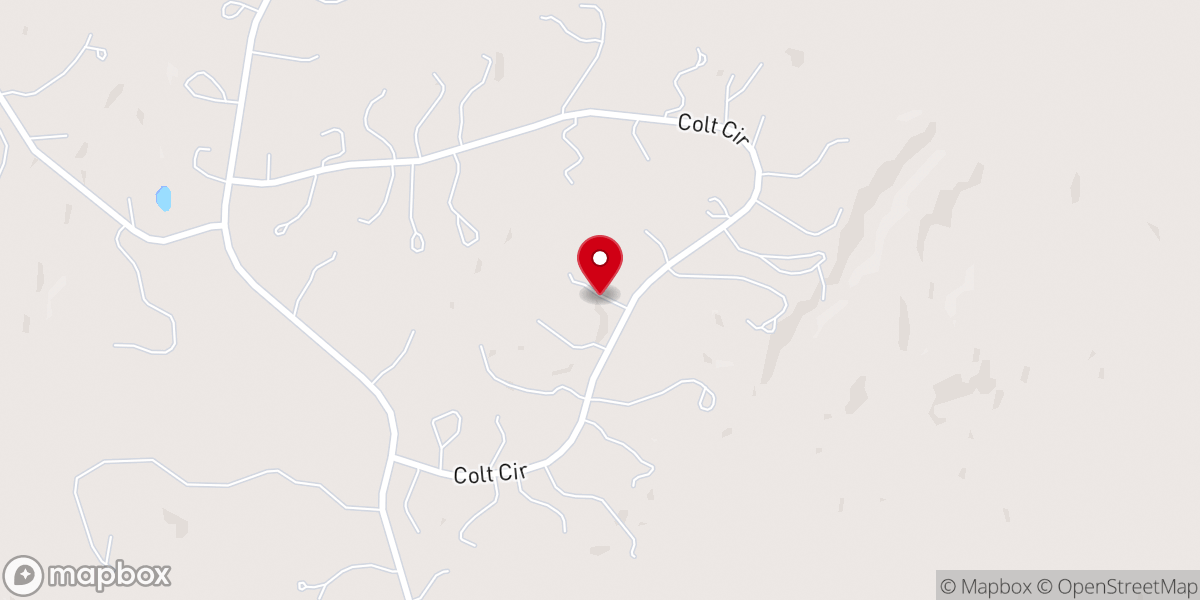Map showing location of The Barn