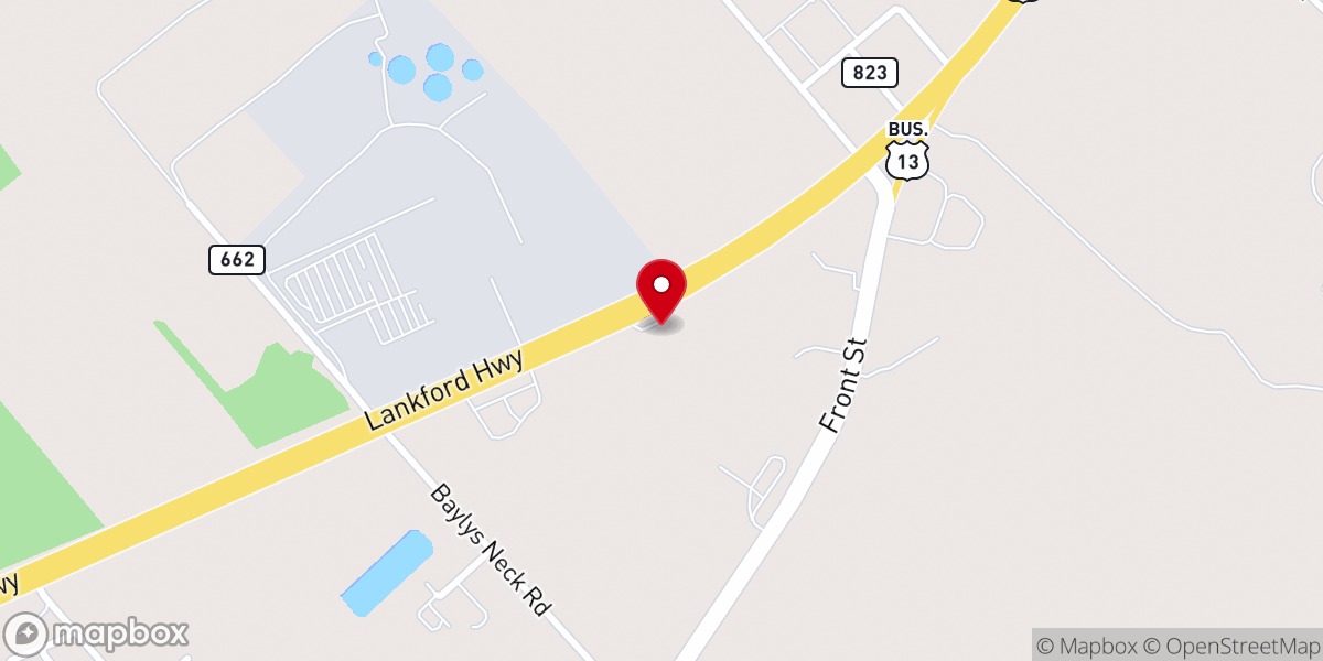 Map showing location of Greater Works Worship Center