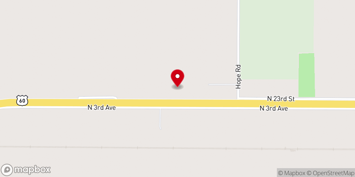 Map showing location of Palo Duro Cowboy Church