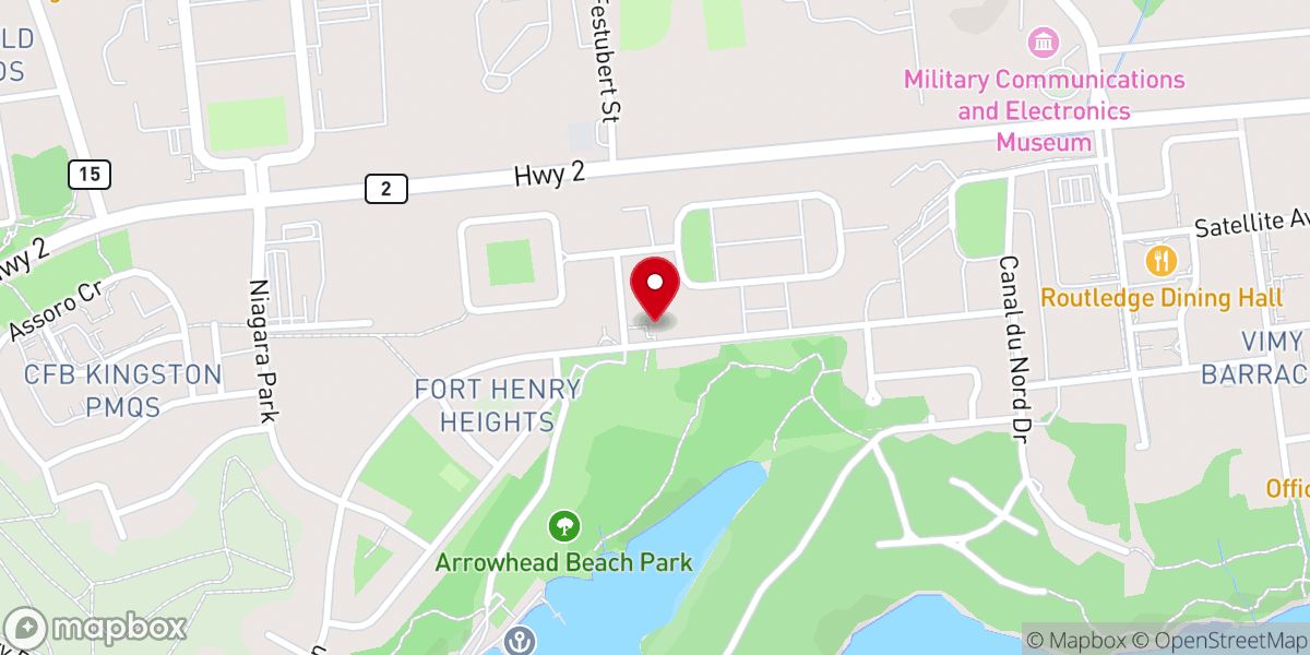 Map showing location of Trinity Chapel