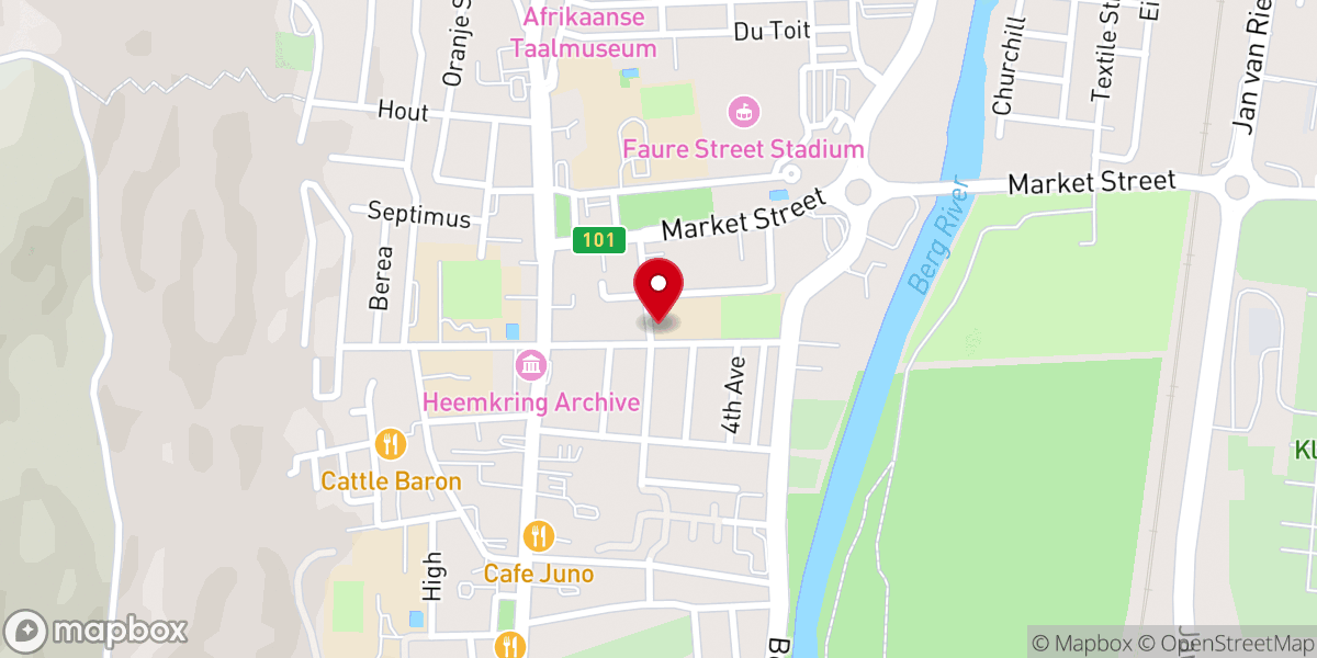 Map showing location of Kruisligkerk
