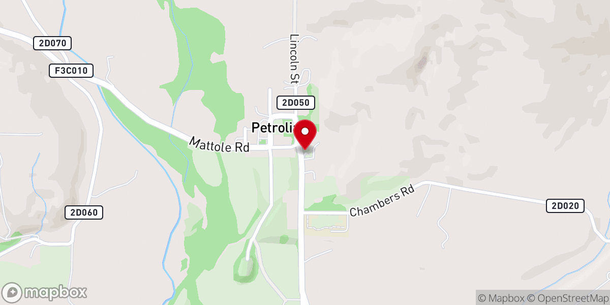 Map showing location of St Patrick Mission Church