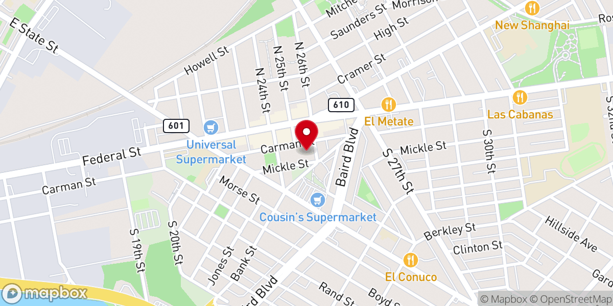 Map showing location of Alpha Y Omega Primera Iglesia Pentecostal