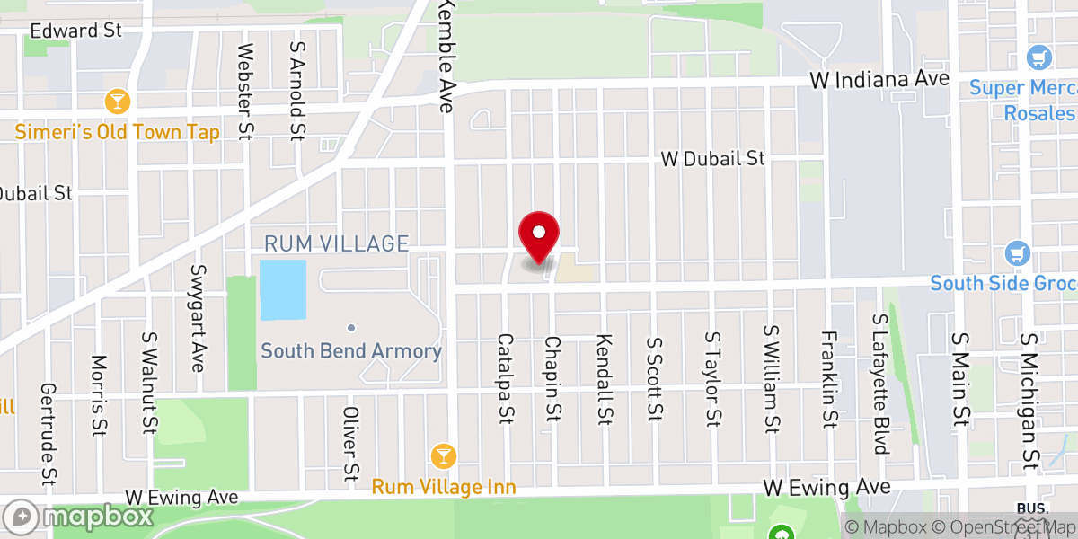 Map showing location of Our Lady of Hungary