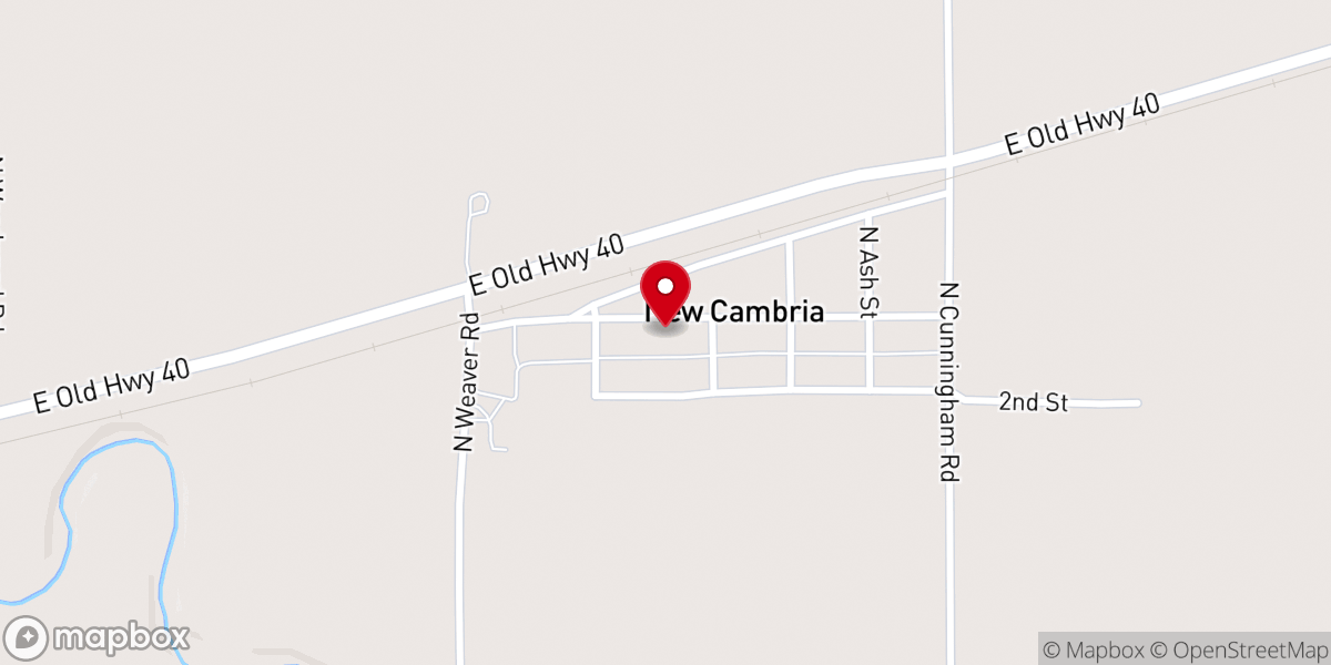 Map showing location of Peace Lutheran Church