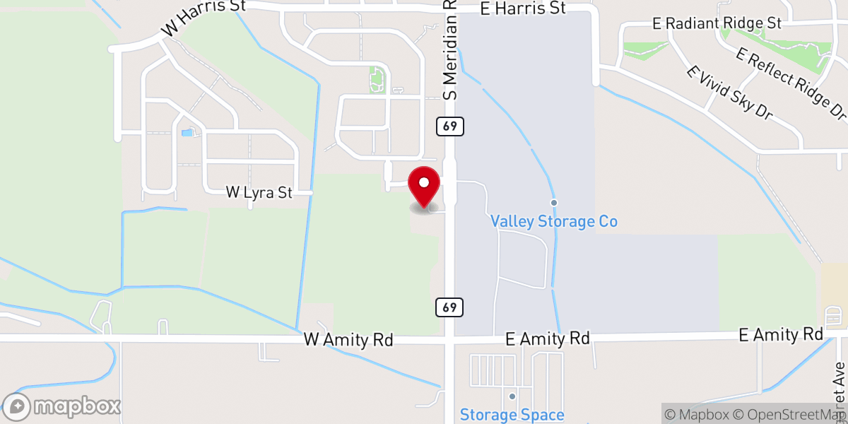 Map showing location of The Adventure Church Meridian Foursquare