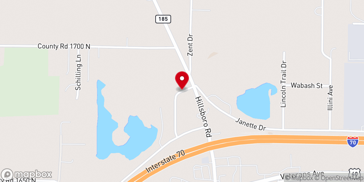 Map showing location of First Pentecostal Church
