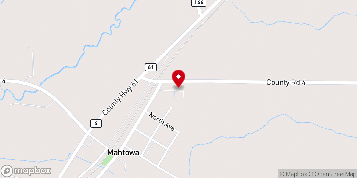 Map showing location of Salem Lutheran Church, ELCA