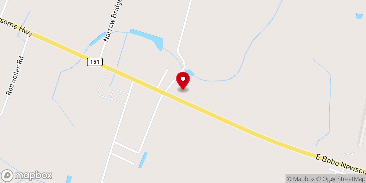 Map showing location of Calvary Tabernacle Church