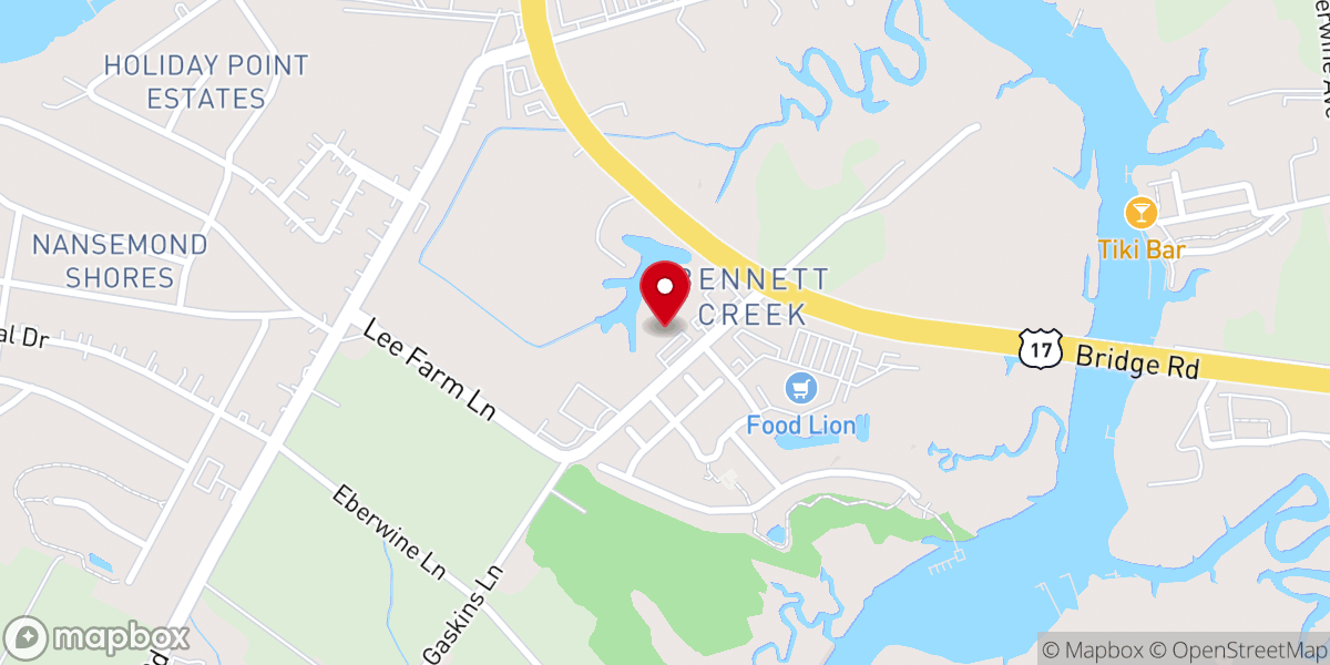 Map showing location of Virginia Korean United Methodist Church