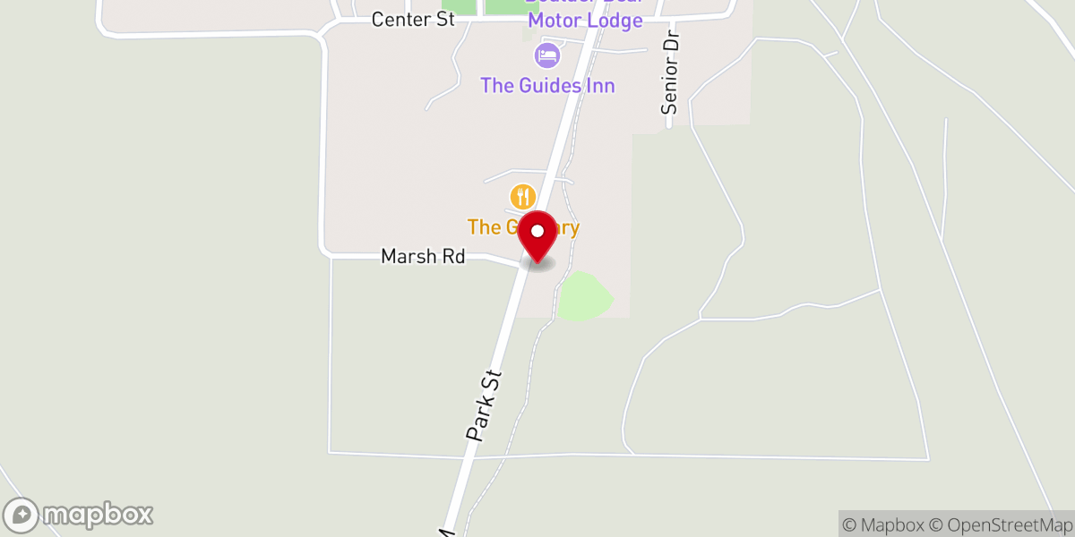 Map showing location of Boulder Junction Chamber of Commerce & Visitor Information