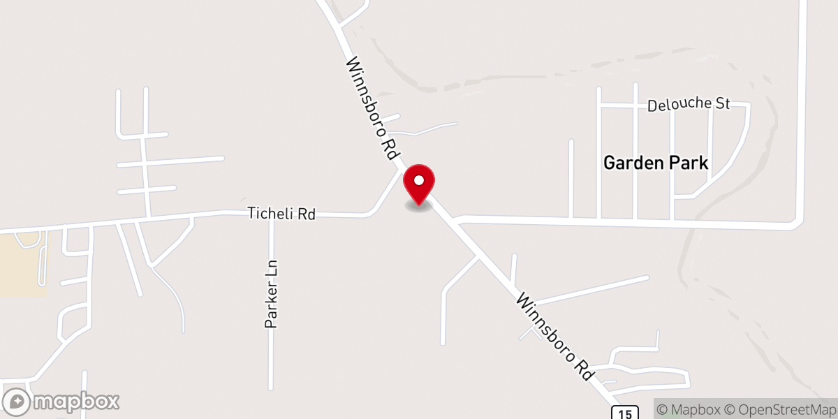 Map showing location of Union Hill Missionary Baptist Church