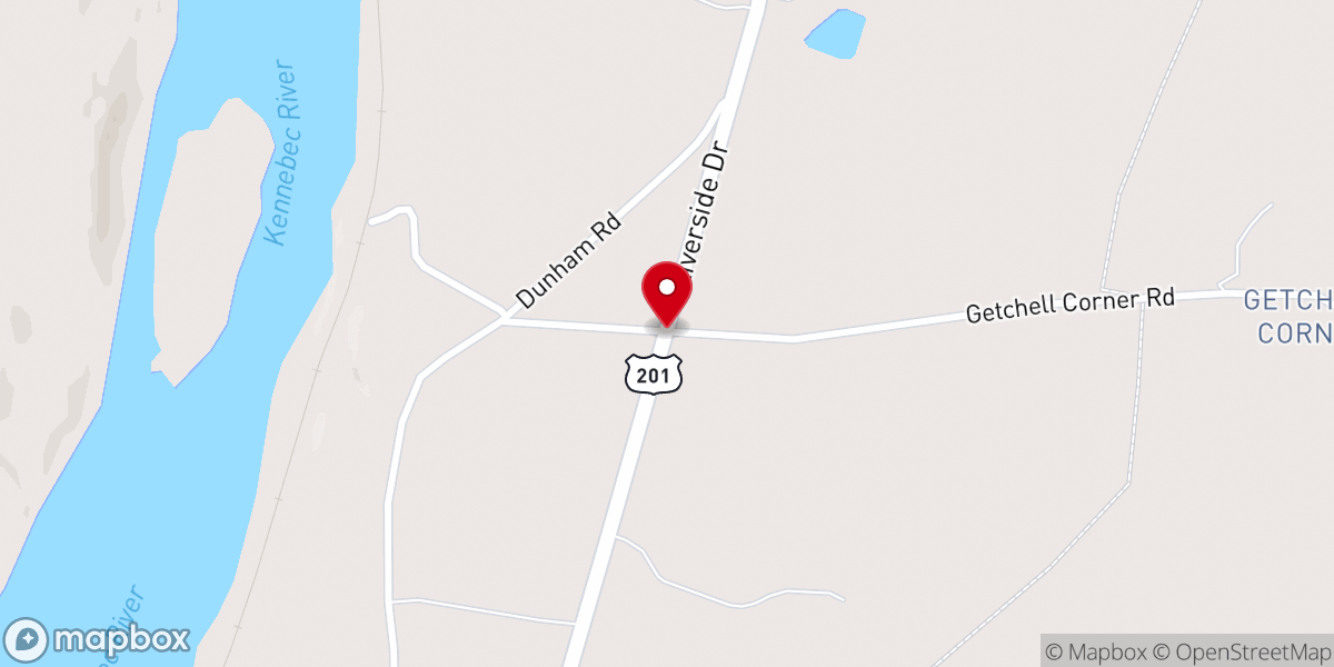 Map showing location of Vassalboro