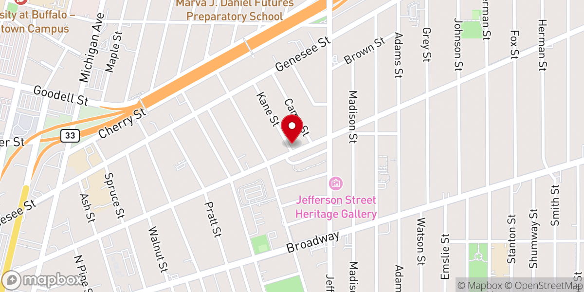 Map showing location of Loguen Development Corporation