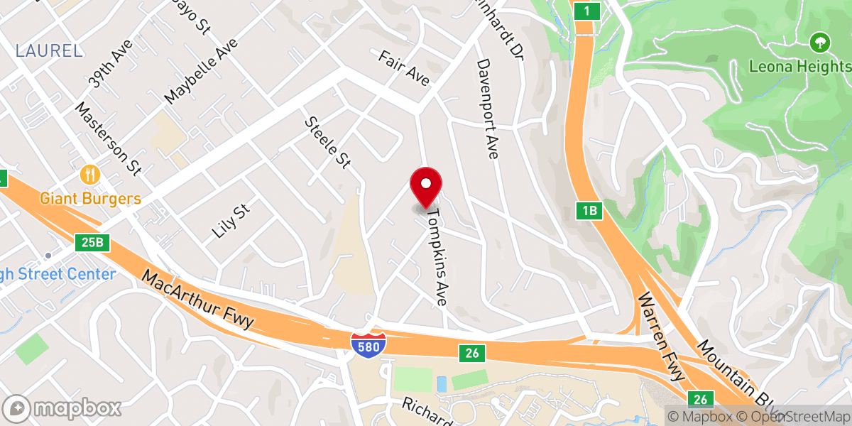 Map showing location of Bethany Gospel Chapel