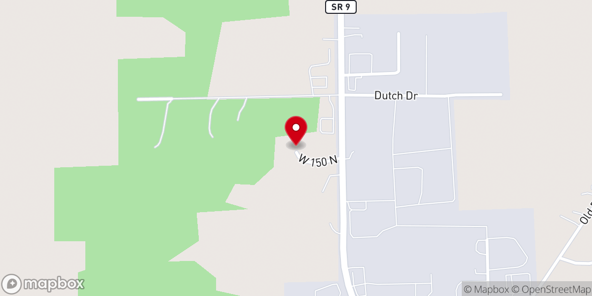 Map showing location of Lagrange Baptist Church