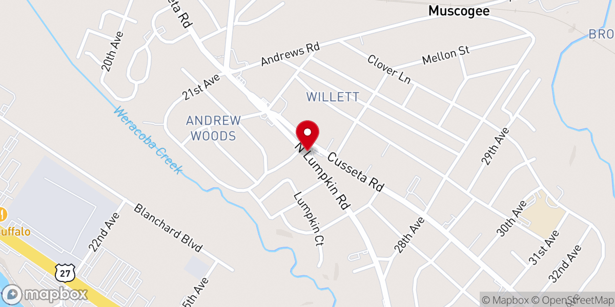 Map showing location of Promise Land Christian Ministries