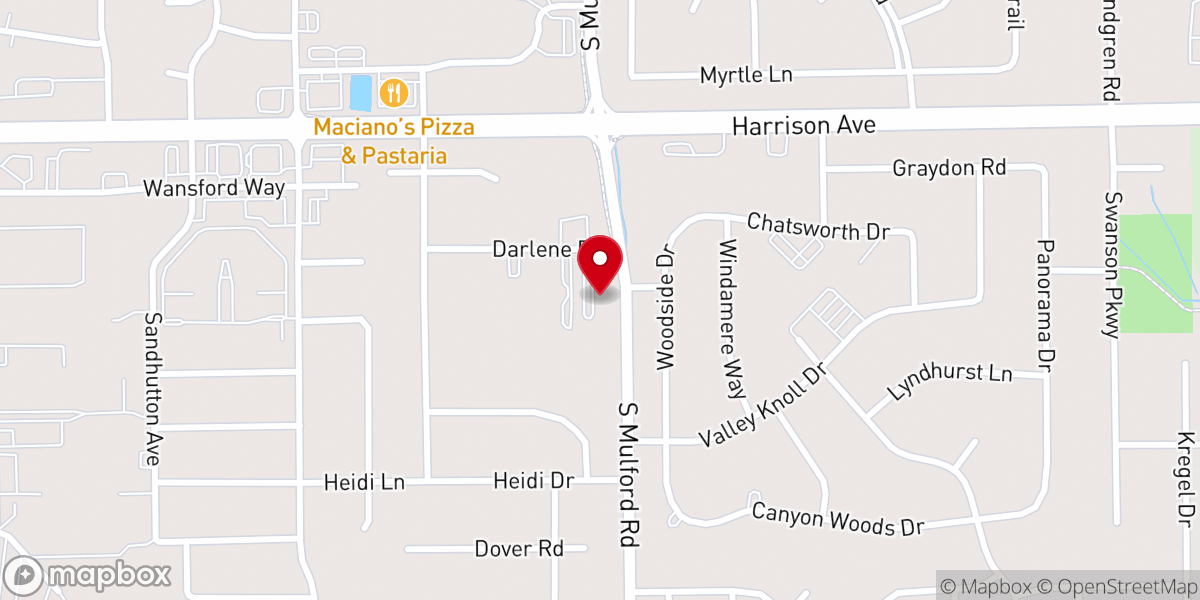 Map showing location of Our Masters United Methodist Church