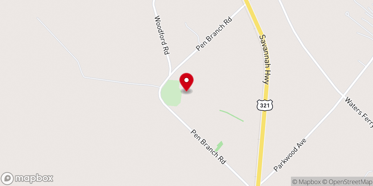 Map showing location of Penn Branch Church