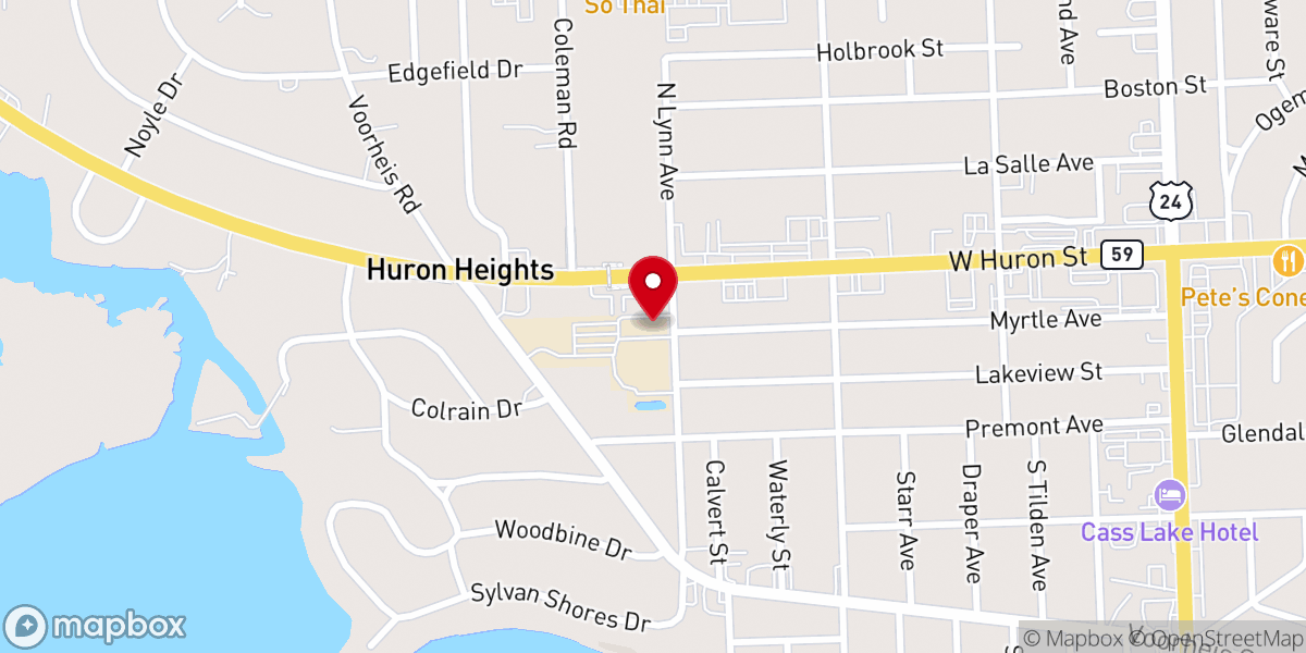 Map showing location of St Benedict Catholic Church