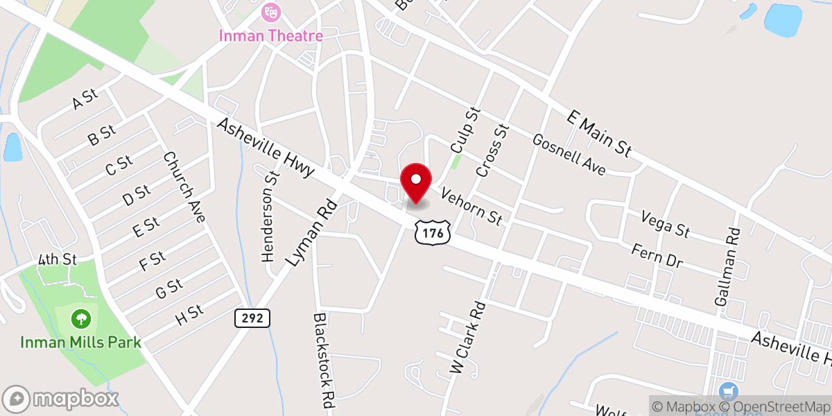 Map showing location of Rejoice Lutheran Church
