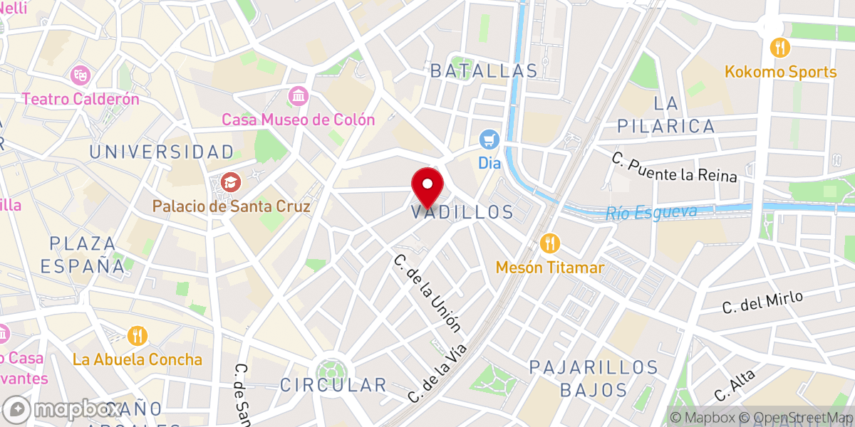 Map showing location of Parroquia de Santa María Micaela del Santísimo Sacramento