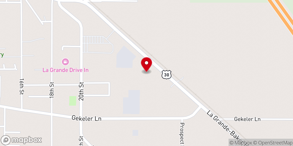 Map showing location of La Grande Seventh-day Adventist