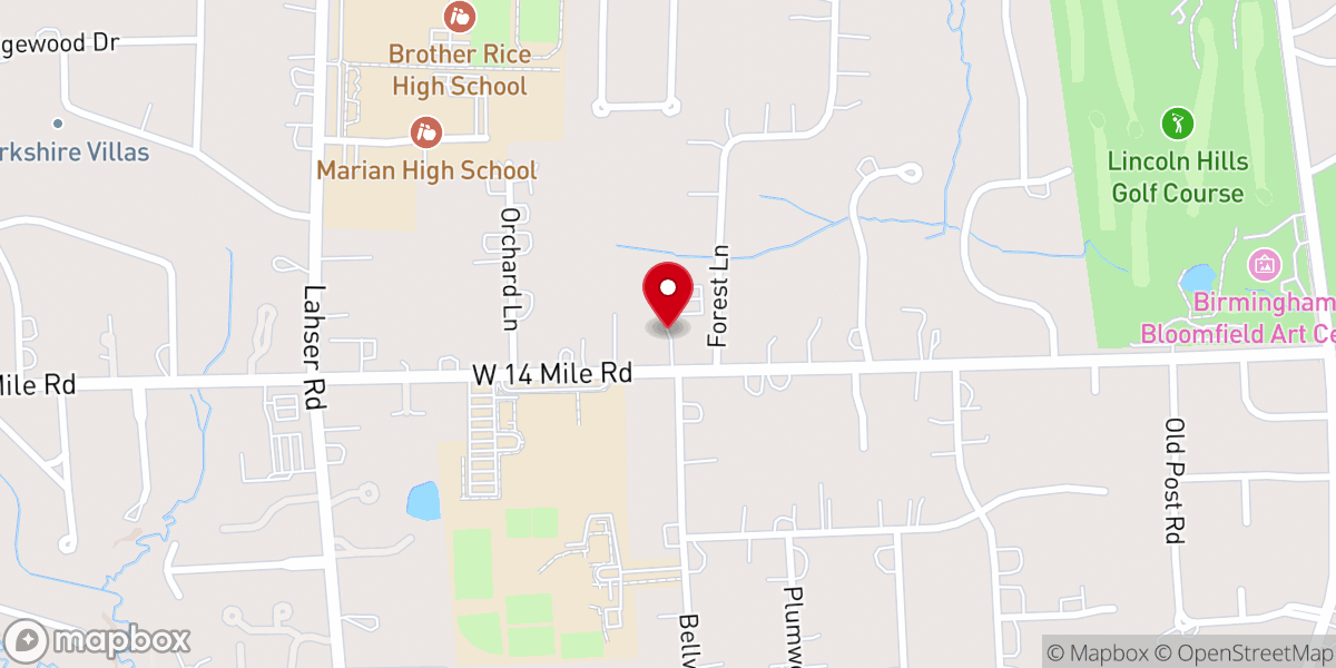 Map showing location of Nativity Episcopal Church