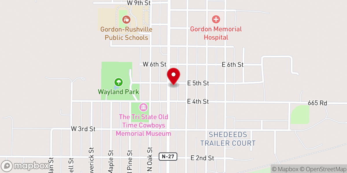 Map showing location of Wellspring Chapel
