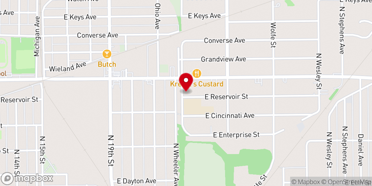 Map showing location of Word & Spirit Worship Center