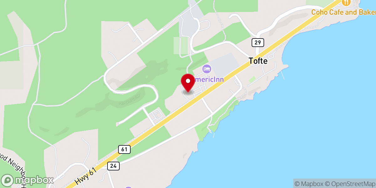 Map showing location of Zoar Lutheran Church