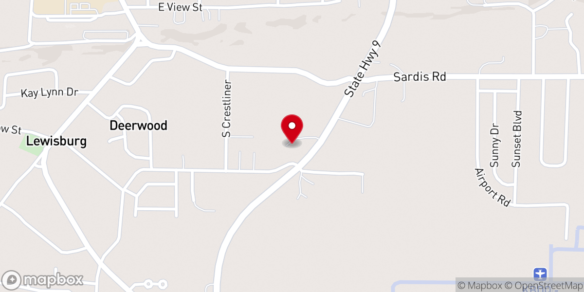 Map showing location of Family Life Worship Center