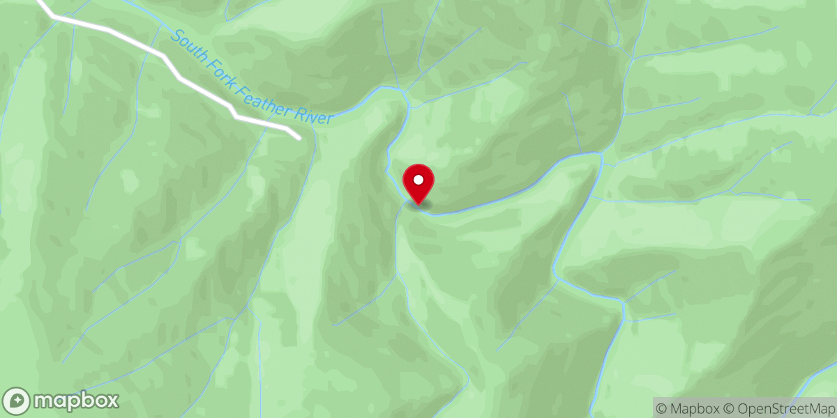 Map showing location of Forbestown Ravine