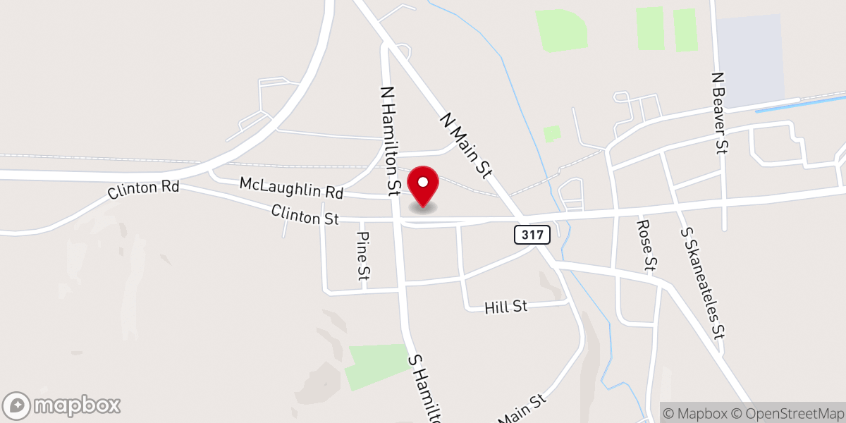 Map showing location of First Baptist Church-Jordan