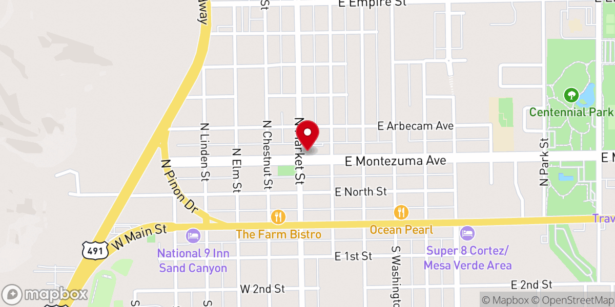 Map showing location of Montelores Catholic Community