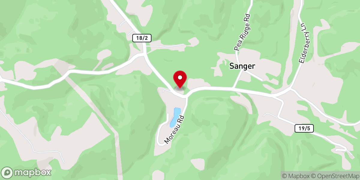 Map showing location of Gentry Missionary Baptist Church