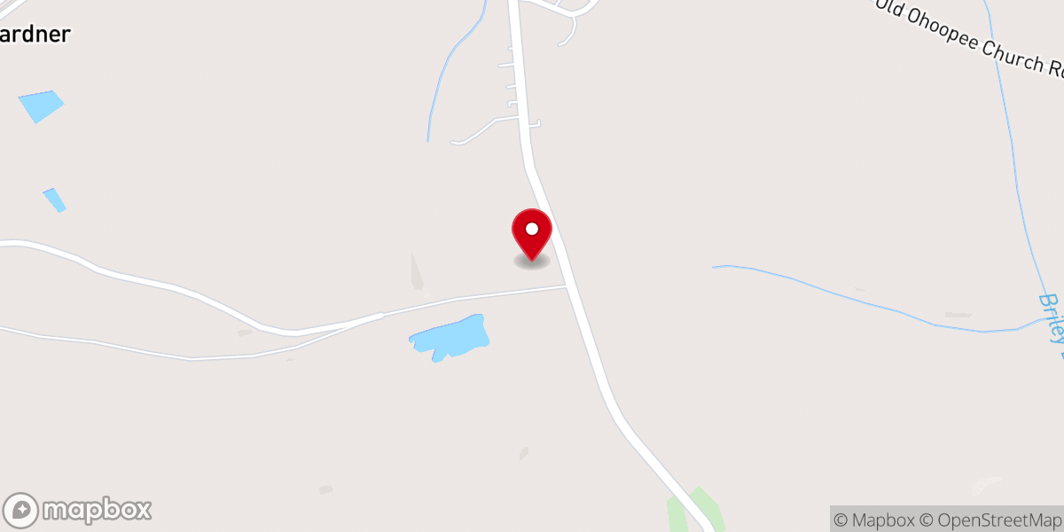 Map showing location of Gardners Grove Church of God