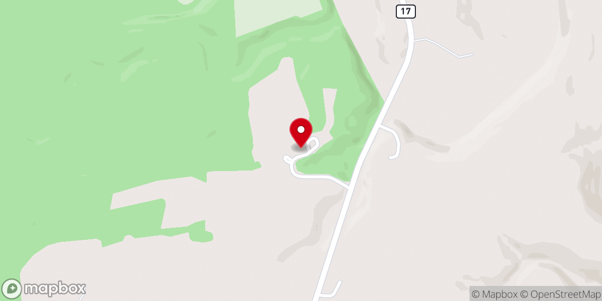 Map showing location of Rock Garden Camp