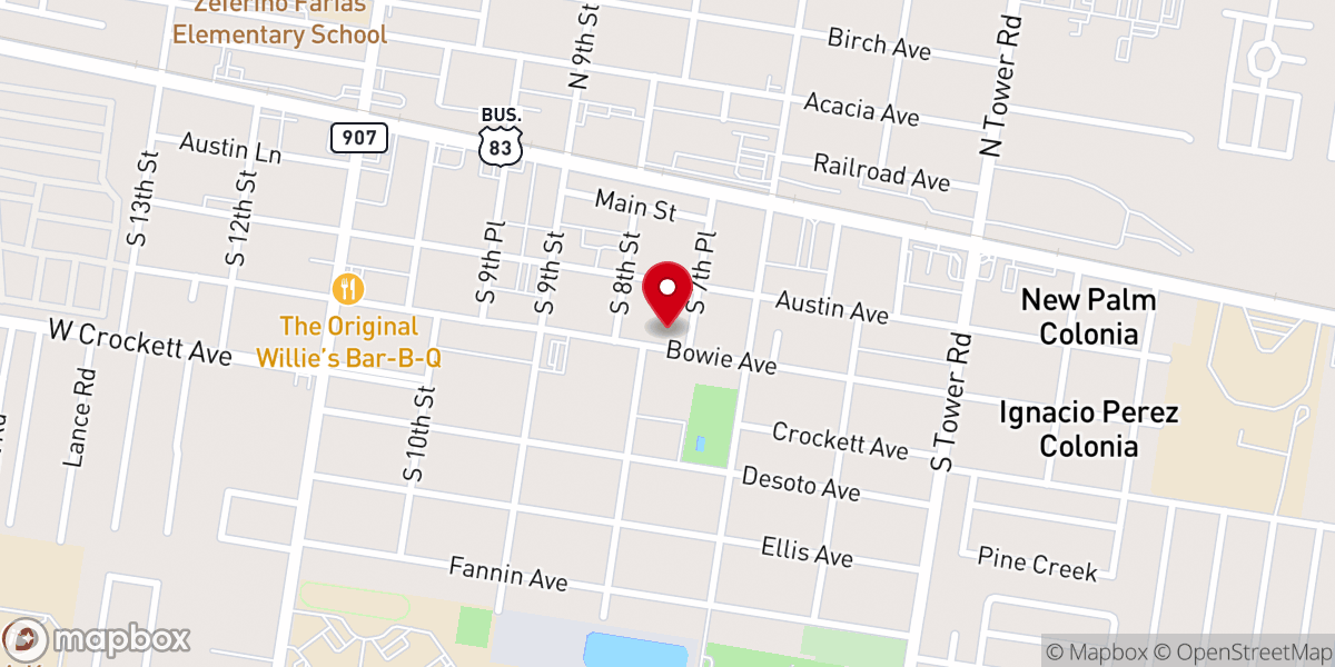 Map showing location of St. Joseph Adoration Chapel