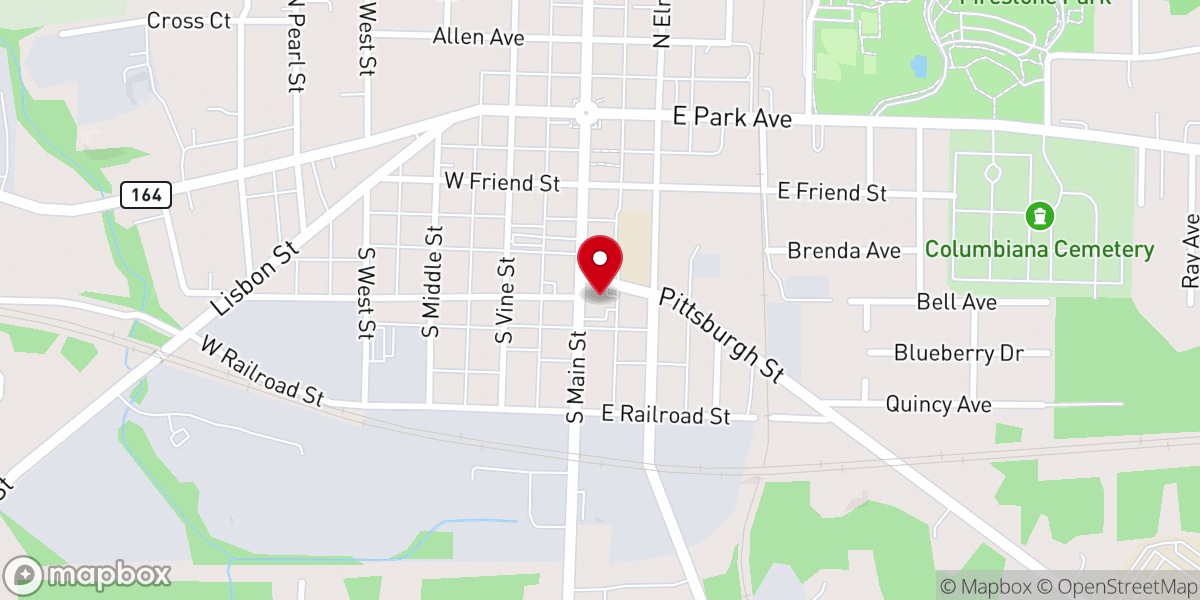 Map showing location of First United Methodist Church