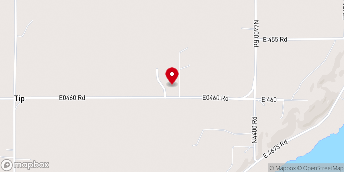 Map showing location of Welch Church