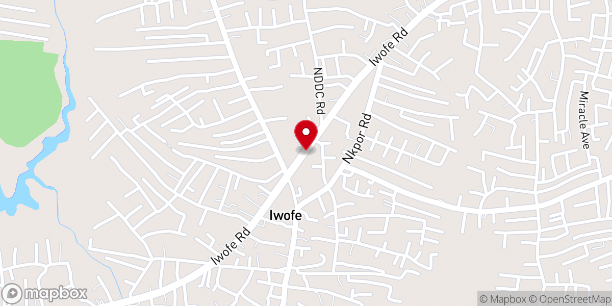 Map showing location of Living Faith Church (Winners' Chapel), Rumuepirikom