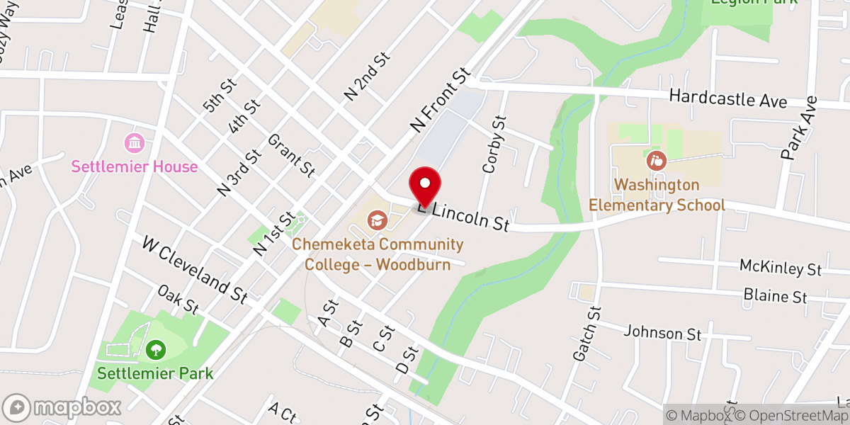Map showing location of Iglesia Pentecostes