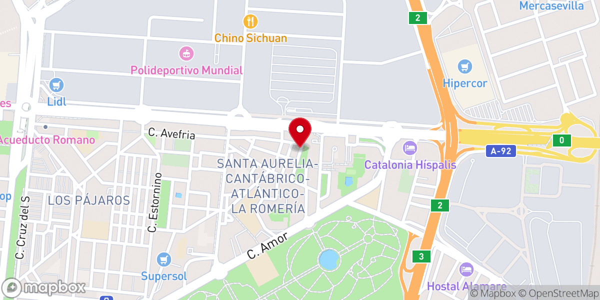 Map showing location of Caritas