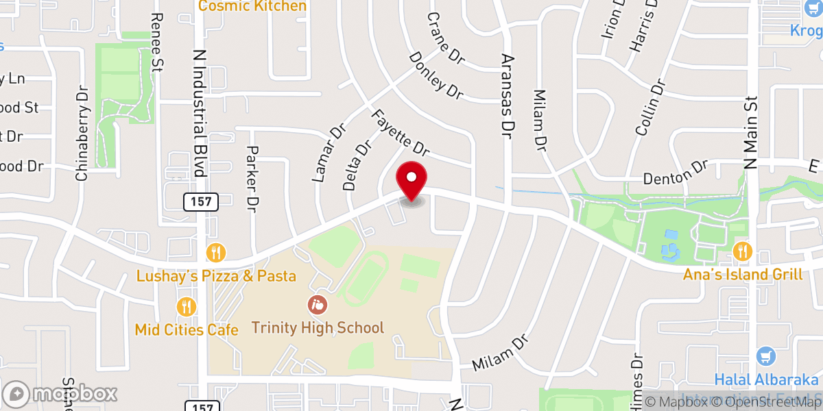 Map showing location of Christ Wesleyan Church