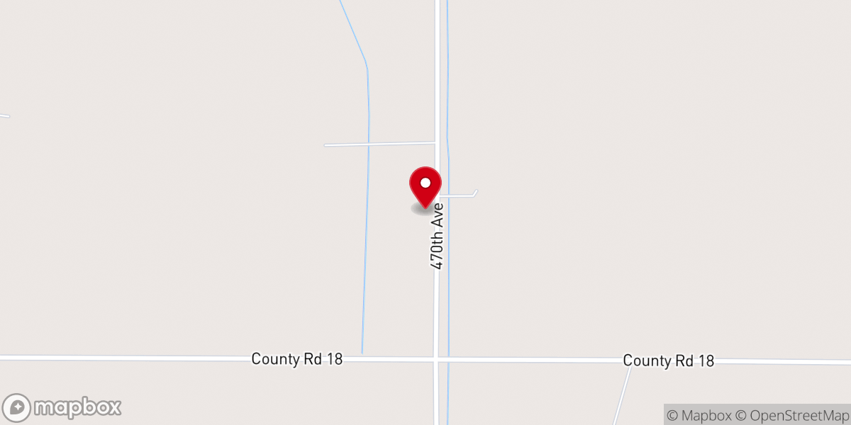 Map showing location of Bethesda Lutheran Church