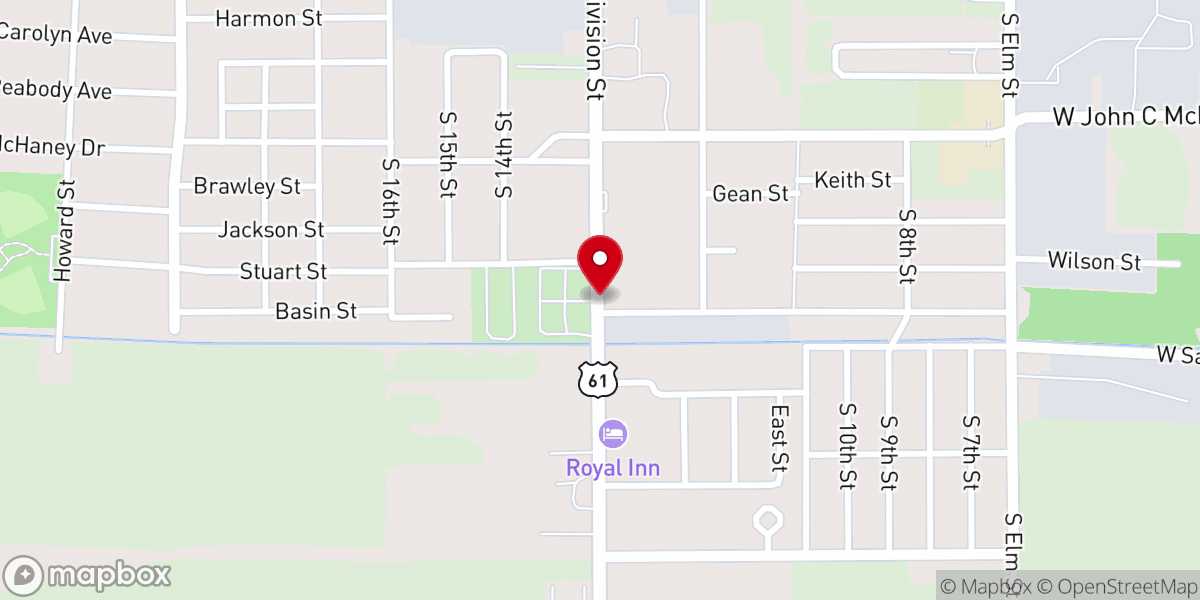 Map showing location of First Pentecostal Church House of Praises